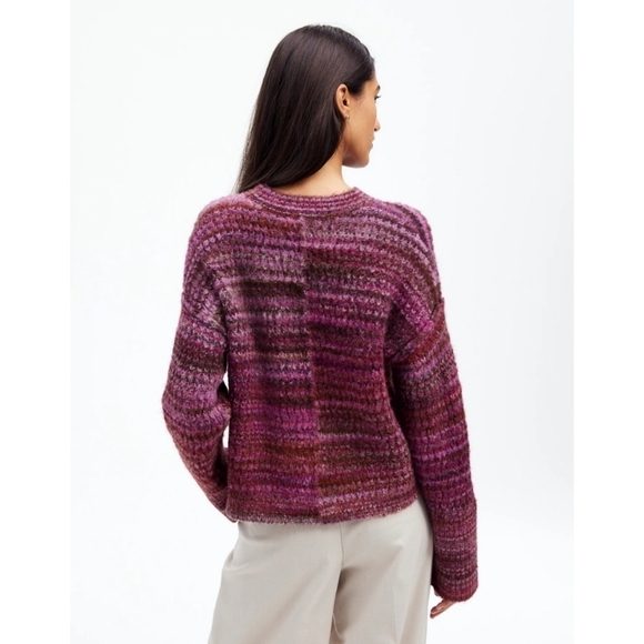 Madewell Space-Dyed Crewneck Sweater In Spacedye Verbena - Picture 4 of 13